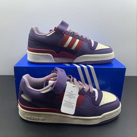 adidas Other - adidas Forum 84 Low Shoes Light Purple Red White Mens Sneakers